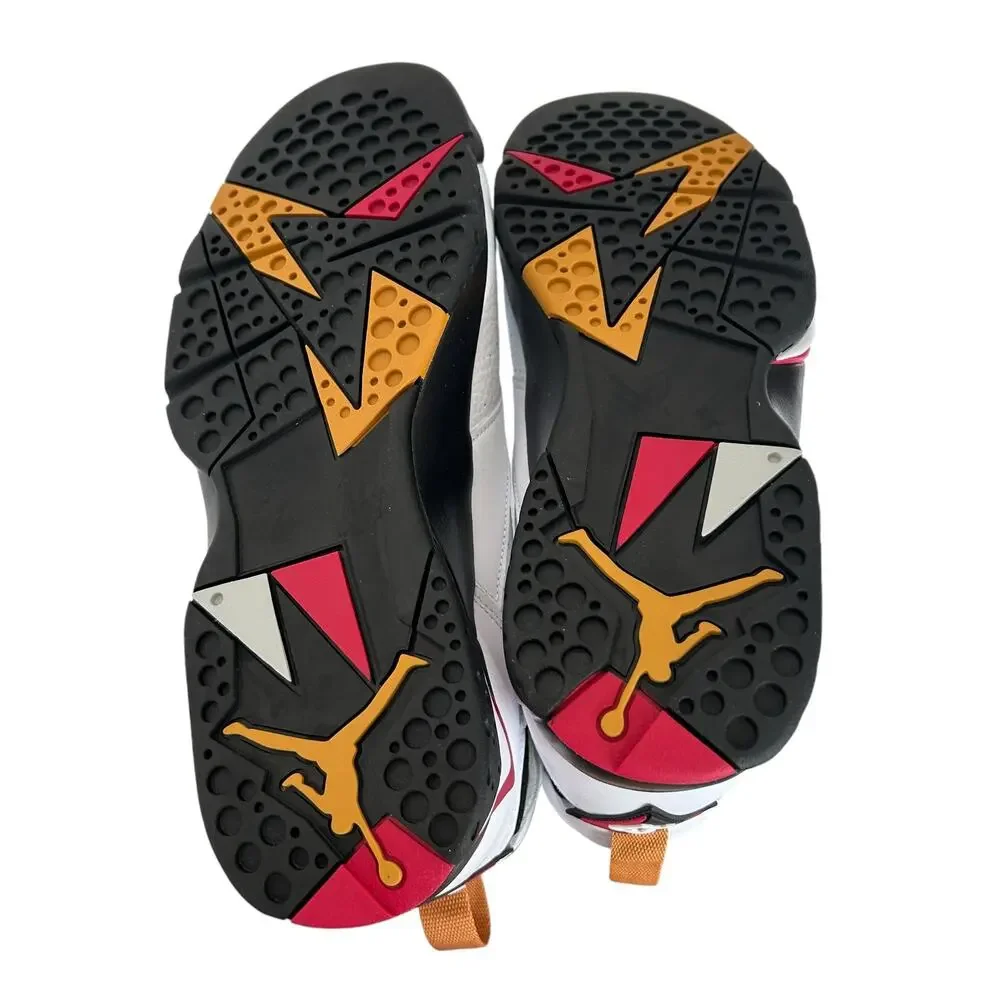 Air Jordan 7 Retro White Black Cardinal Red Sz 10.5